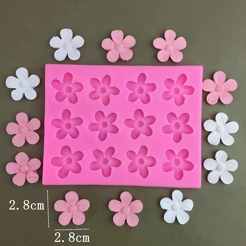 Blumen Kirschblüten Silikonformen DIY Fondant Kuchen Dekorationswerkzeuge Harz Ton Schokoladenformen Küchen Backform