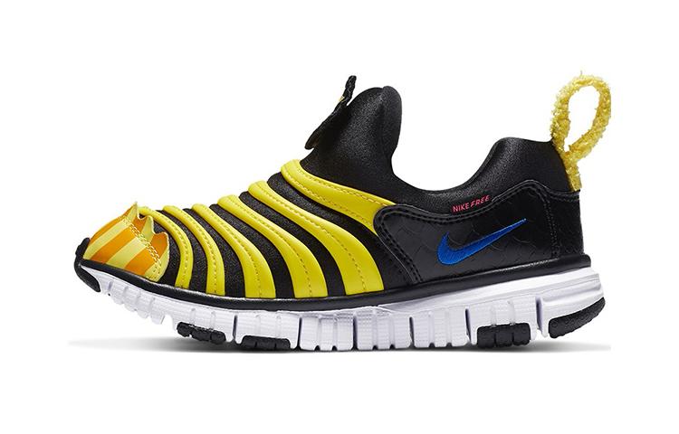 

Nike Dynamo Free QS Low top Sports Casual Shoes Black Yellow Children Aged 3 7 Years Old DC8317-002 28