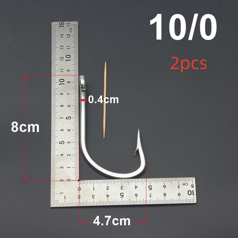 Stainless Steel Fishing Hooks 7731 Big Game Thick Tuna Bait Fishing Hook Sea Shark Extra Strong Saltwater