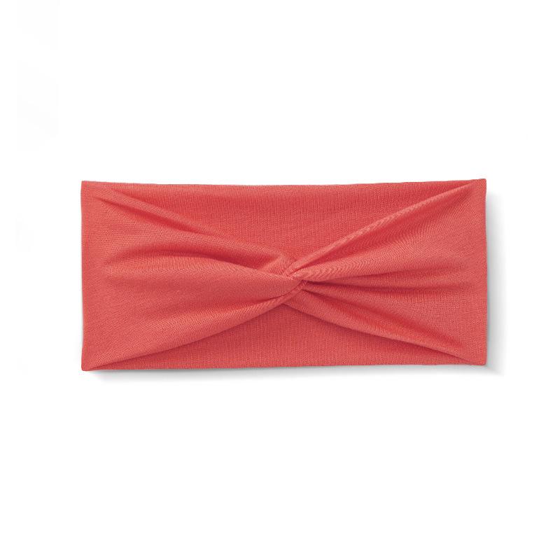 Yoga Sports Headband Elastic Non-slip Wide Headband Candy Color Headband Exercise Running Sweat-absorbent Women's Headband