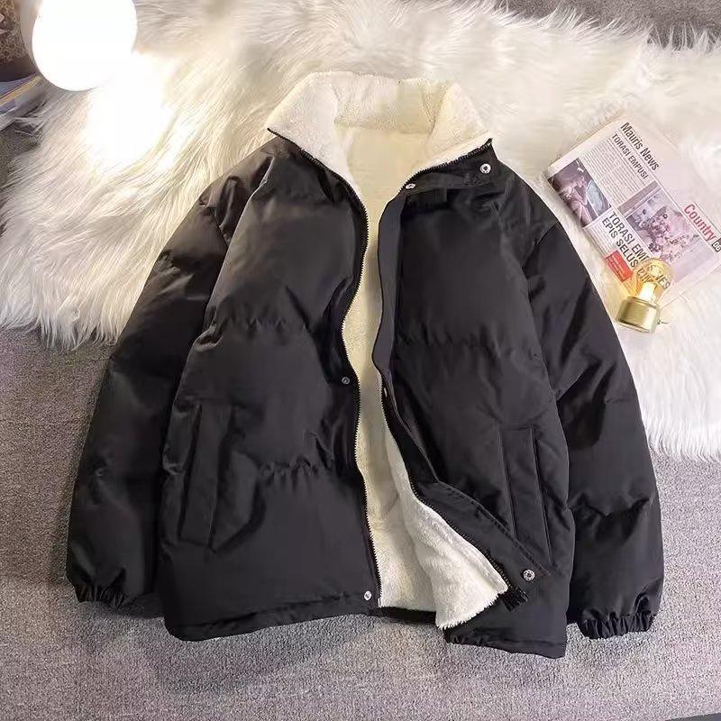 Women Thicken Parka Stand Collar Cotton Padded Jackets Female Thicken Winter Coats