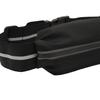 Sports Waist Bag with Headphone Hole Waterproof Reflective Strip Waist Pouch Adjustable Elastic Band Black