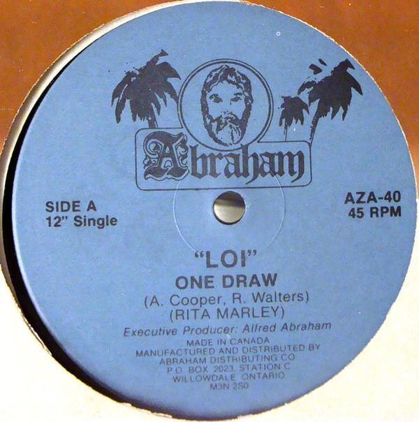 

12inch Record LOI One Draw AZA40 Abraham Canada Reggae Ska Dub Used
