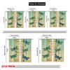 2pcs 2D Flat Printing Window Drapes Dragonfly Scroll Motivational Wall Polyester Without Electricity Festive Holiday Use for All