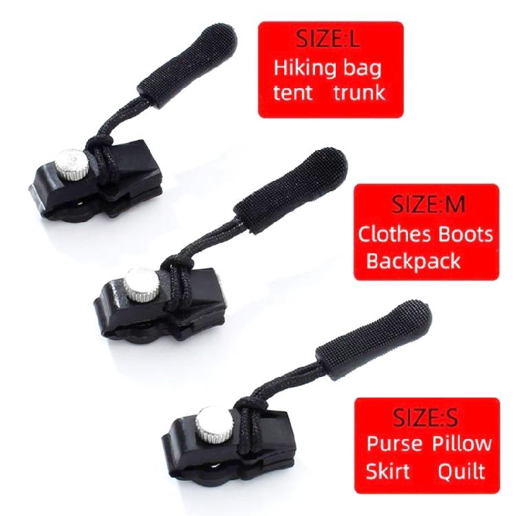 6/12Pcs Zippers Replacement Slider Easy Install Zippers Fixer for Clothing Wetsuits Bags Backpacks Purse Wallet