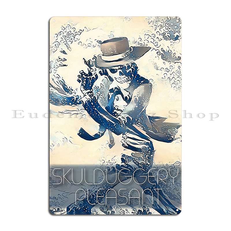 Металлические таблички Skulduggery Pleasant создают ржавый настенный декор, кинотеатр создает жестяную табличку-постер 20x30cm