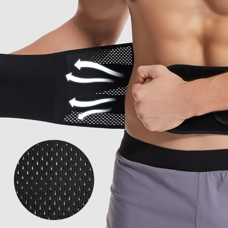 Elastic Back Brace With Enhanceds Lumbar Support Adjustable Waist Trimmer Belt For Gym Office Use And Travel