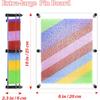 MICKYU 3D Pin Art Toys for Age 5-7, Rainbow Busy Board Games Sensory Toys for Kids with Autism, 8x10 in