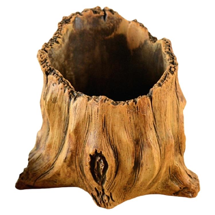 Декоративные цементные цветочные горшки с эстетикой натуральных корней дерева для любителей бонсай и суккулентов для использования в помещении и на открытом воздухе