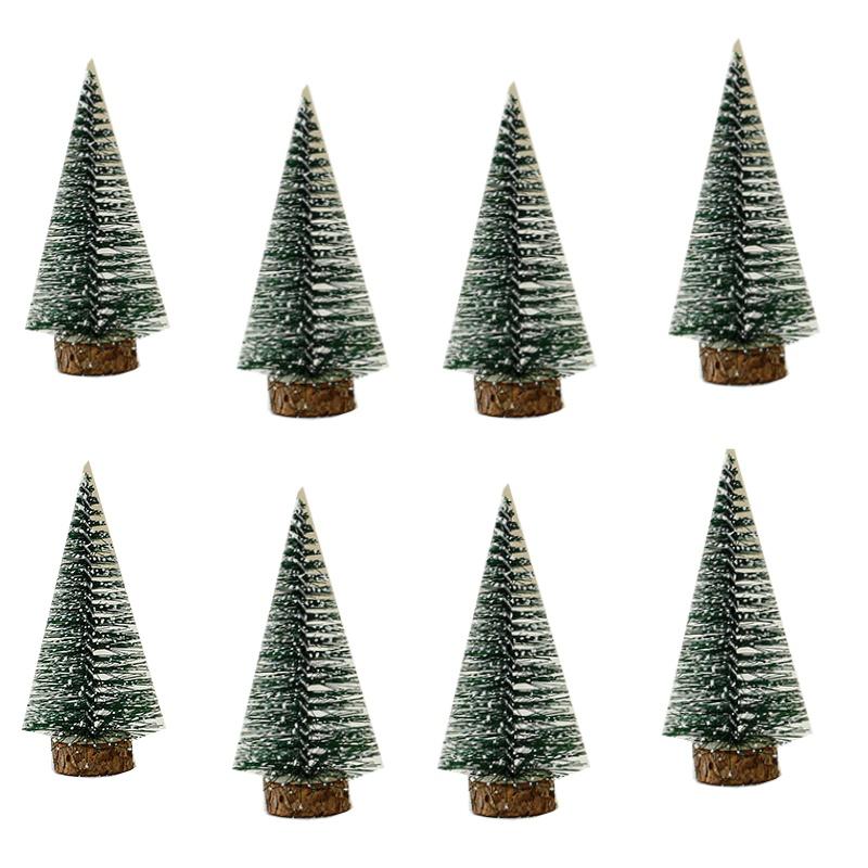 4/8PCS 10CM Christmas Tree Glitter Powder Colorful Mini Christmas Tree Christmas Table Decorations Cedar Decorations Home Decor