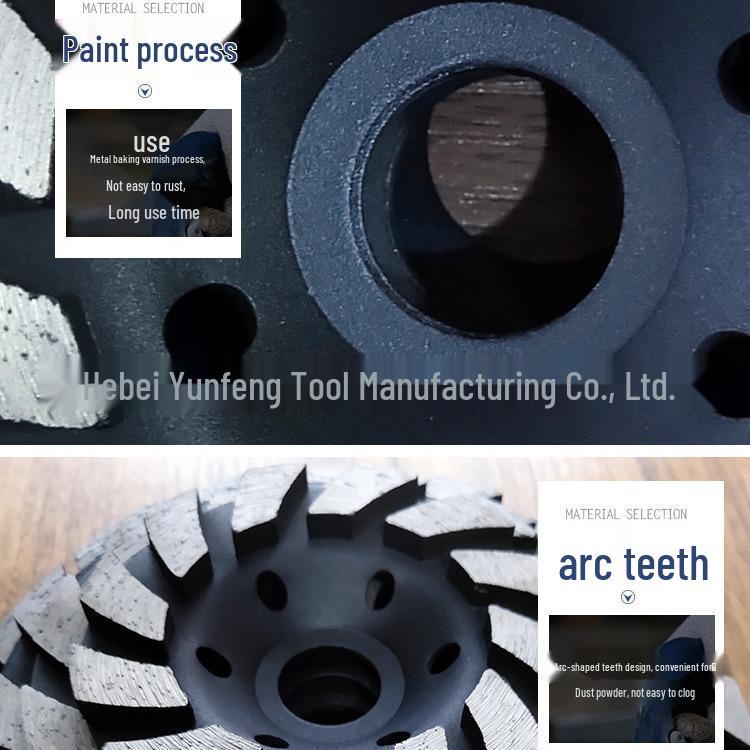 Thickened Diamond Grinding Disc for Angle Grinder - Cement, Marble Polishing & Concrete Cutting Saw Blade