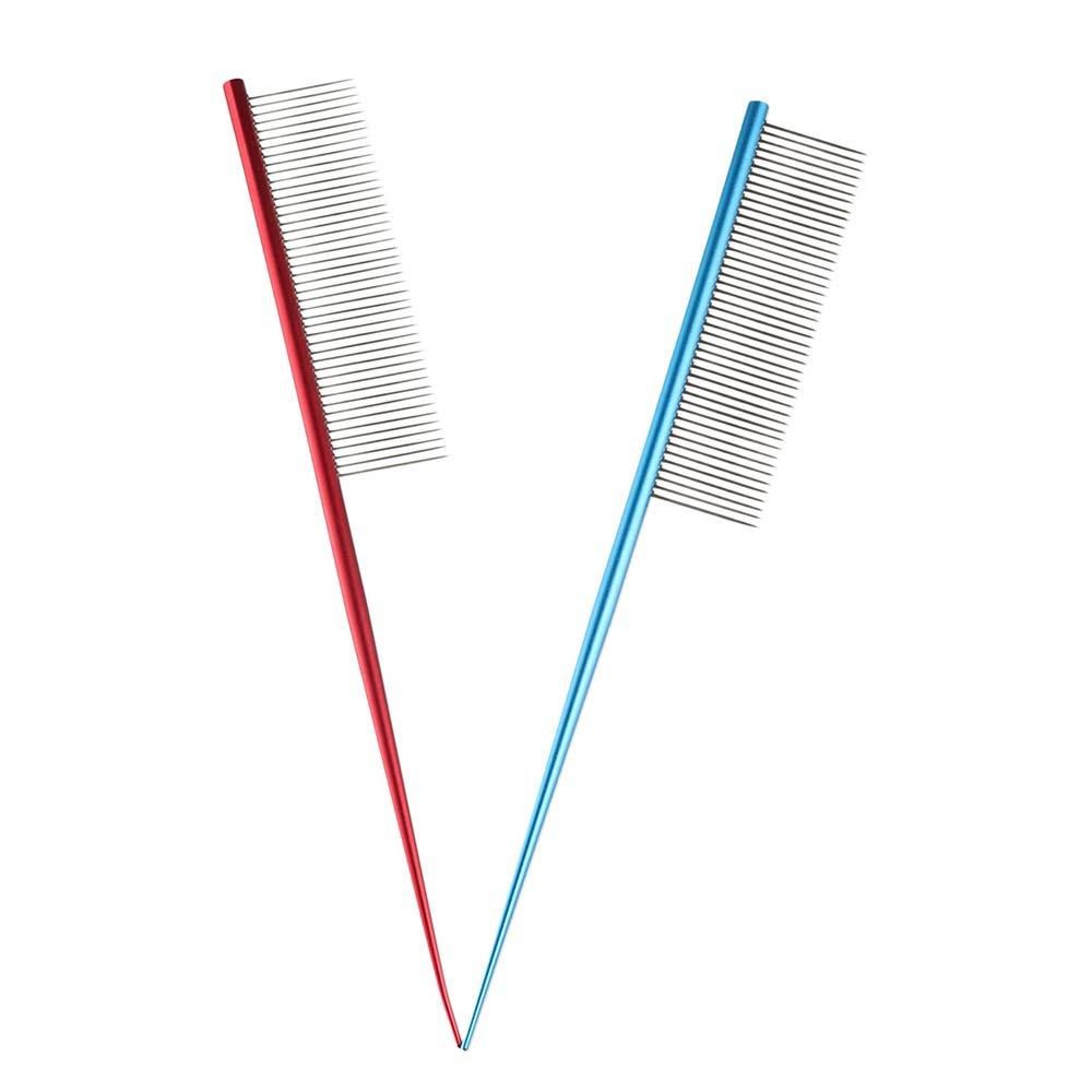 Husdjurstillbehör Rostfritt Stål Husdjur Loppkam Tätt Tand Icke-rost Hundpälsvårdsborste Kam Pälsvård