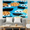 1PC Colorful Sesame Muppets Together Tapestry Accessories Playroom Tapestry, for Bedroom,Livingroom, dormitory Room Wall Decor Fan Birthday Gifts