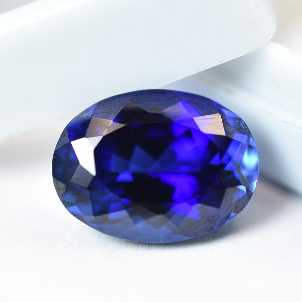 Natural Blue Tanzanite Loose Gemstone 9.20 Ct Oval Cut for Jewelry Making and Gem Collections