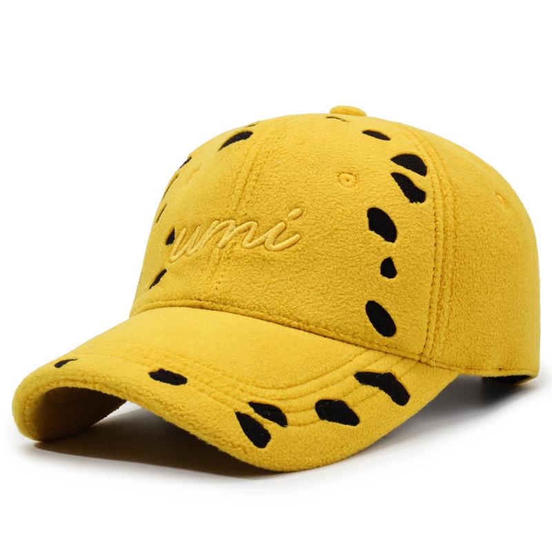 

Новая осенне-зимняя ретро кепка-утка с вышивкой букв и эффектом потертости в стиле хип-хоп Adjustable жёлтый