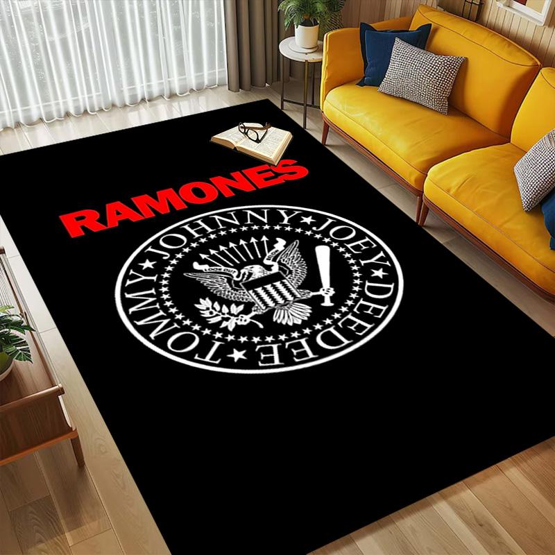 Ramones Emblem Living Room Nonslip Area Rug Soft Carpet For Bedroom Game Playroom Sofa Office Home Decor Doormat Christmas Gift C926767