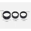 3PCS Black Climate Volume Turn Knob Ring Cover For 14-21 Jeep Grand Cherokee