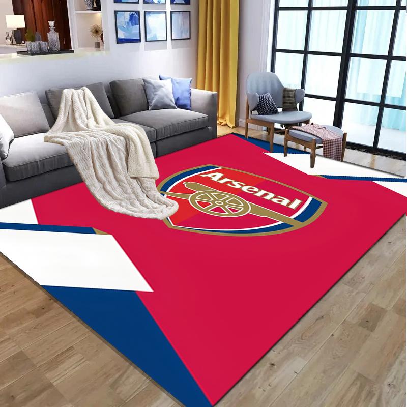 Arsenal F.C Pattern Rug, Indoor/Outdoor Mat, for Picnic, Gameroom, Bedroom, Office, Living Room, Home Decor Carpet, Birthday Gift
