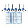 Vacuum Cleaner Side Brush Dust HEPA Filter for Polaris PVCR 1229 WI-FI IQ Home Robot Vacuum Cleaner Parts Accessories