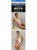 Lace-Up Printed Bikini: Women's Two-Piece Swimsuit, New European American Style