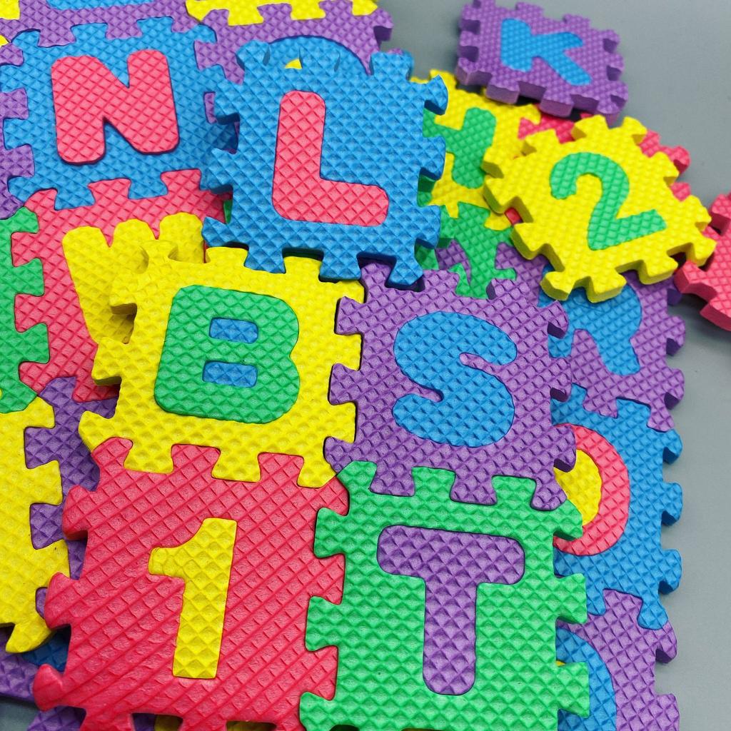 Dítě Dětský Chlapec Dívka Pěnová Podlaha Měkké Puzzle Hračka Alfanumerické Puzzle Mini Hračka Podložka
