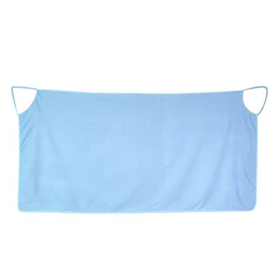Shoulder Straps Wearable Women Skirt Dress Bath Towel Wrap Spa Beach Blue