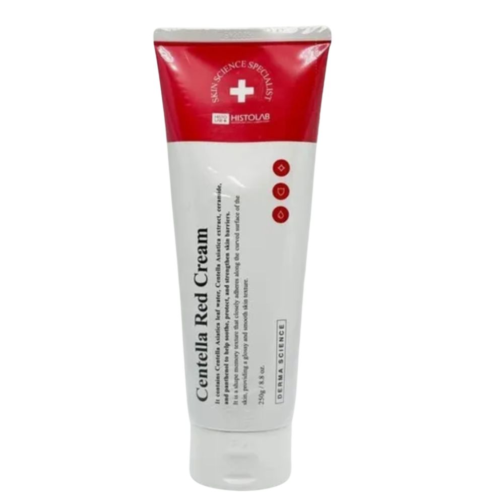 HISTOLAB Centella Red Cream 80g / 250g - Soothing & Regenerating Facial Cream with Centella Asiatica, Ceramide NP & Panthenol