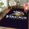 1pc Viking Warriors Pattern Area Rug, Anti Slip Non Shedding Stain Resistant Carpet