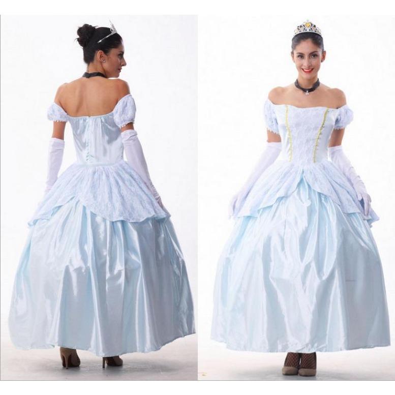 

Real shot European court costume Sissi Halloween Snow White dress Cinderella cosplay costume One size fits all
