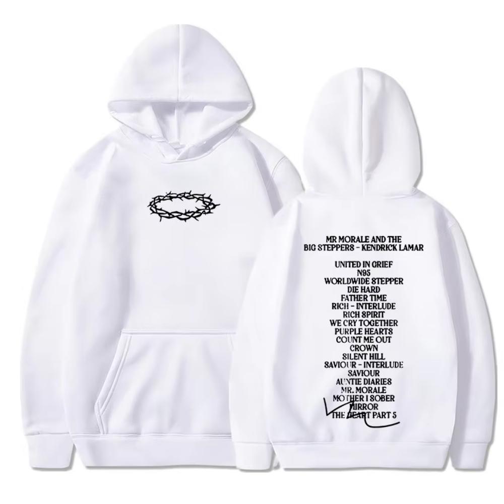 Hip Hop Rapper Kendrick Lamar Hoodie Mr Morale And The Big Steppers Music Album Print Hoodies Men'S Women Sweatshirts Streetwear