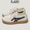 The first layer of cowhide soft-soled white shoes, children's autumn new women's casual sports shoes