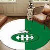 1PC Green Saint-Etienne Football  Round Rug for Livingroom,Bedroom, Palyroom, Chair Rug, Area rug, Circle Carpet, Large Size Fan Christmas gift