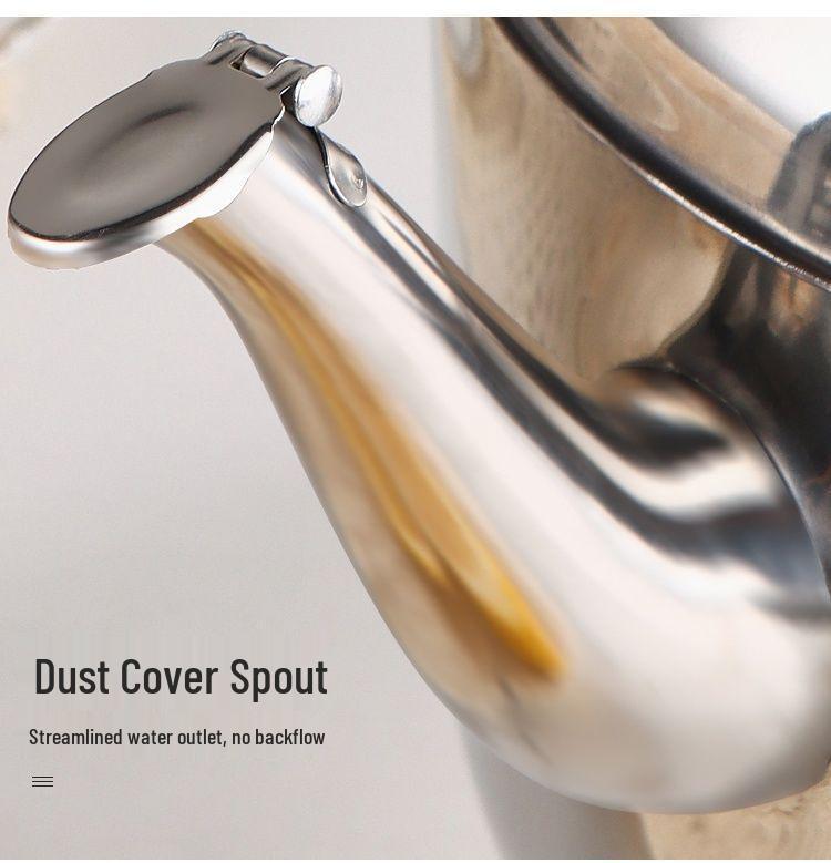 Stainless Steel Large Capacity Whistling Kettle for Gas & Induction Stoves