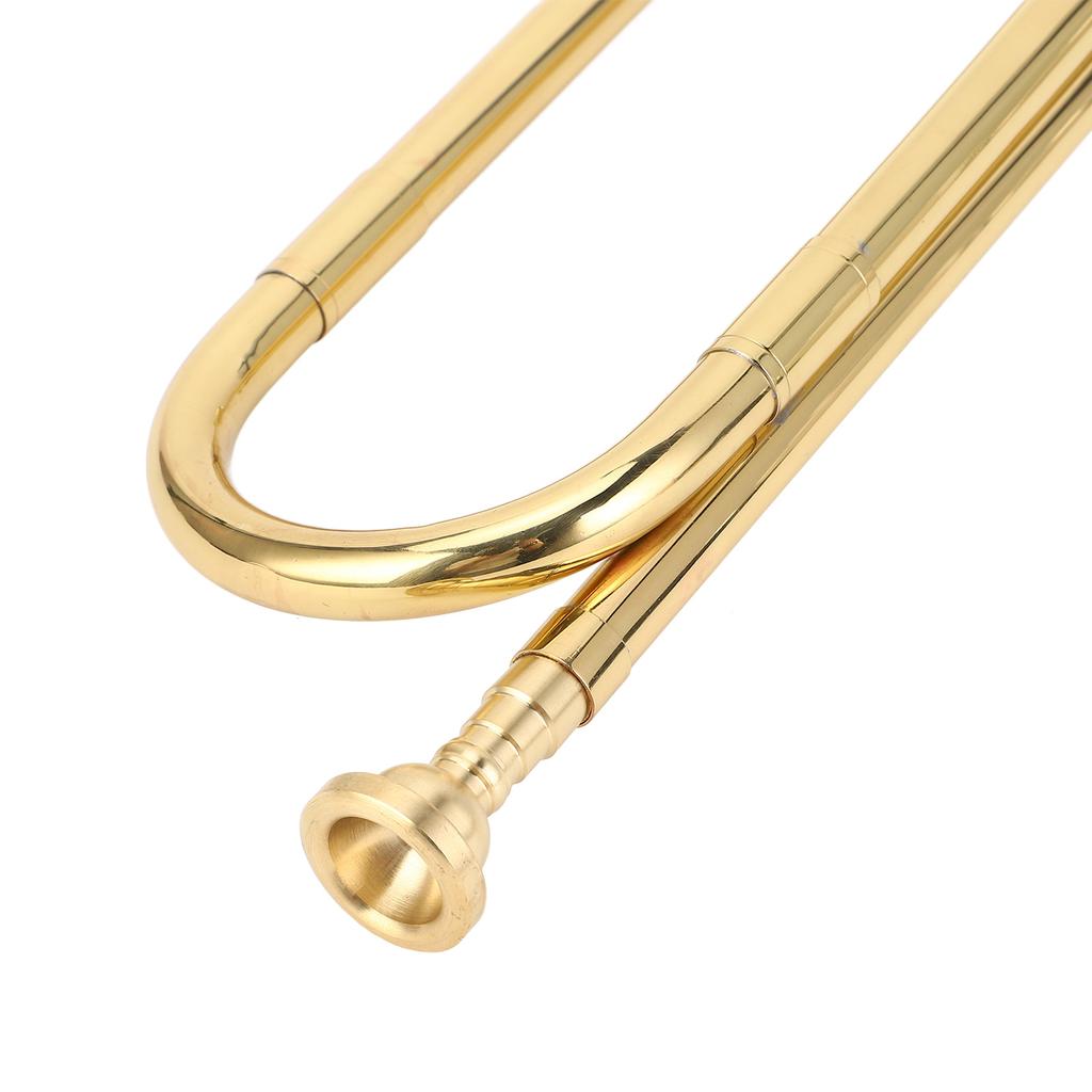 Brass Bugle Retro Standard Trumpet Musical Instrument Replacement for School Band