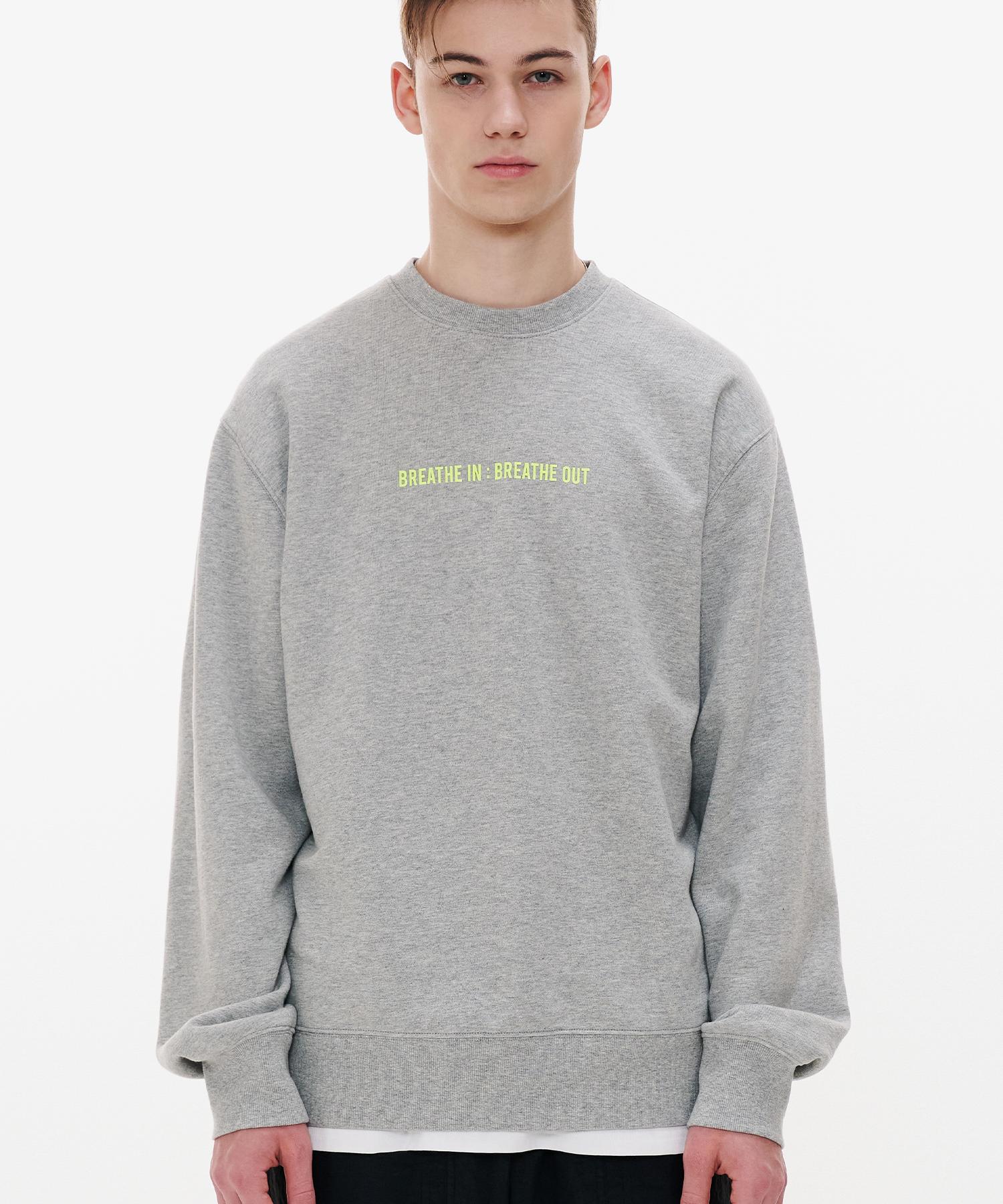 Свитшот с надписью Pollution Front Breathe L