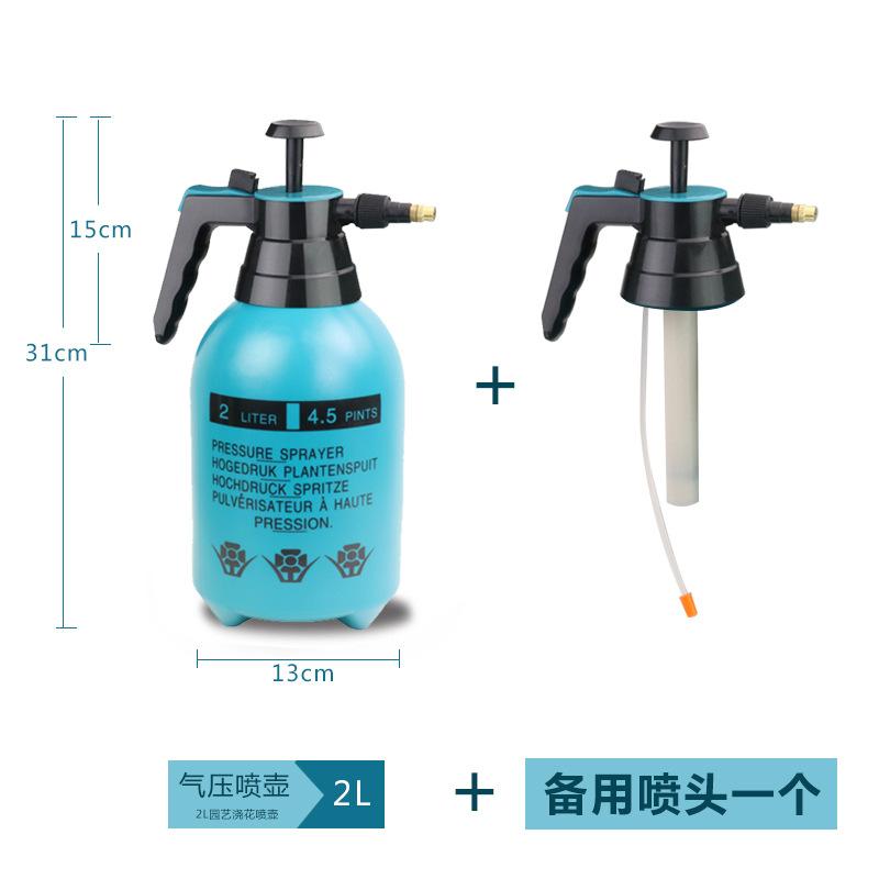 Gartenbau Universal 2L Kleiner Sprüher Haushaltssprühkessel Manuell Luftdruck Bewässerungstopf Düse Haushalt Manuell Luftdruck