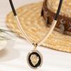 Popular, Relief Lion Head Necklace Niche Versatile Pendant Necklace