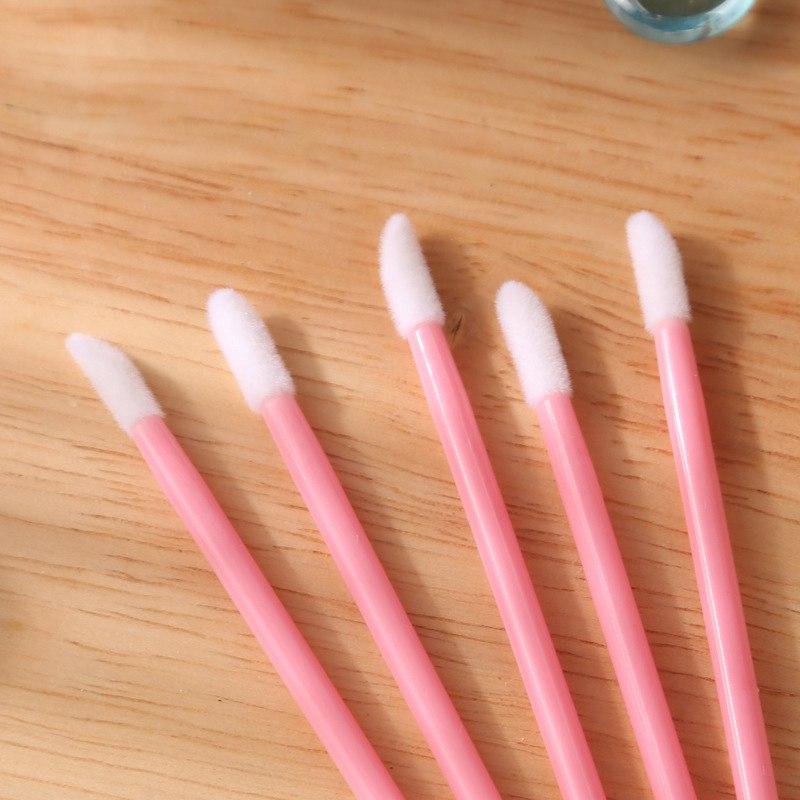 Brush Portable Mouth red lip Solid lip brush Beauty tools Disposable 100 pieces of Lip gloss lipstick Single makeup brush