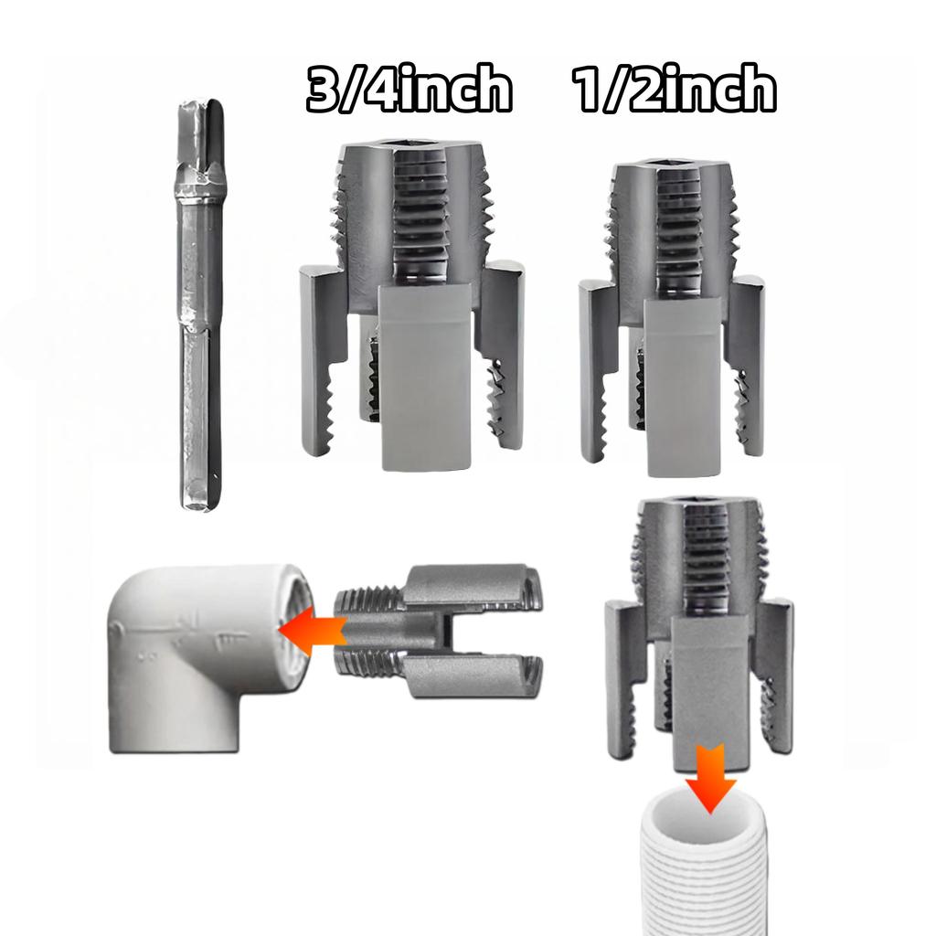 Obcinak do gwintów rur hydraulicznych Narzędzie do naprawy gwintów rur 1/2",3/4"
