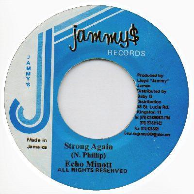 

7inch Record ECHO MINOTT Strong Again NONE Jammys Records 2003 Jamaica Reggae Ska Dub Used