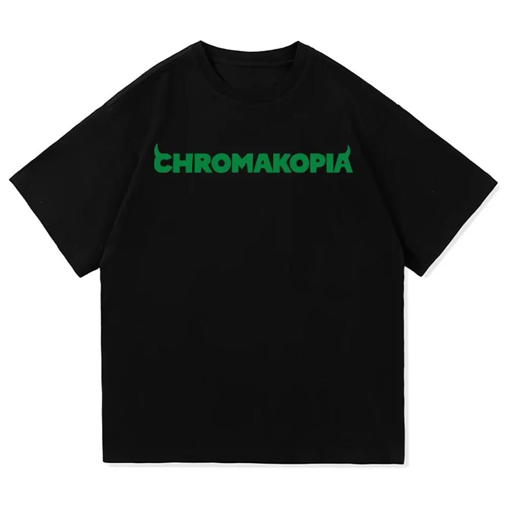 Tyler The Creator Chromakopia Tour  T Shirt Women Aesthetic Letter Print T-Shirt Unisex Tees Shirts Streetwear