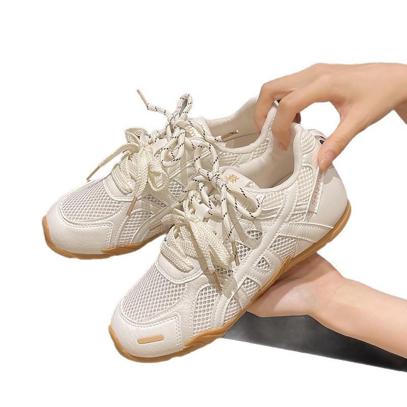 Summer fashion mesh breathable German training shoes women's 2025 new lace-up heightening sports and leisure versatile Forrest Gump shoes