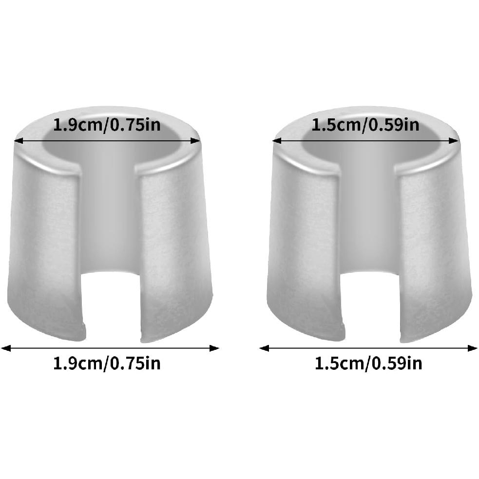 

2pcs Car Battery Post Terminal Shims, Automotive Lead Terminal Converter Shim Caps, Adaptor Pure Anode Cathode Sleeves, Adapter Spacer for Positive & 1