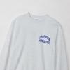 Champion Oatmeal Long Sleeve Crew Neck Sweatshirt with Graphic Logo Men's Print, C3-A033
