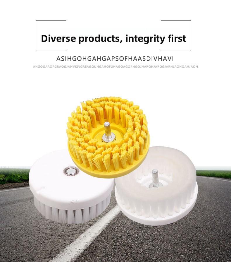 Industrial angle grinder disc brush for cleaning and polishing, stainless steel wire abrasive wire, PP wire, nylon wire