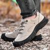 Moda Outono Inverno Camada Superior Couro de Vaca Sapatos de Bico Aberto para Exterior Masculino Sapatos de Trabalho Tamanho 38-45 Tênis Mocassins de Couro Genuíno Oxfords Masculinos