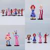 Magisches Zirkus-PVC-Figurenset: Hase, Clown, Cartoon-Kuchendekoration, 8 Figuren, 11 cm