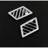 Fit For BMW X3 2006-2010 Matte Silver Dashboard Upper Air Outlet Vent Trim 2PCS