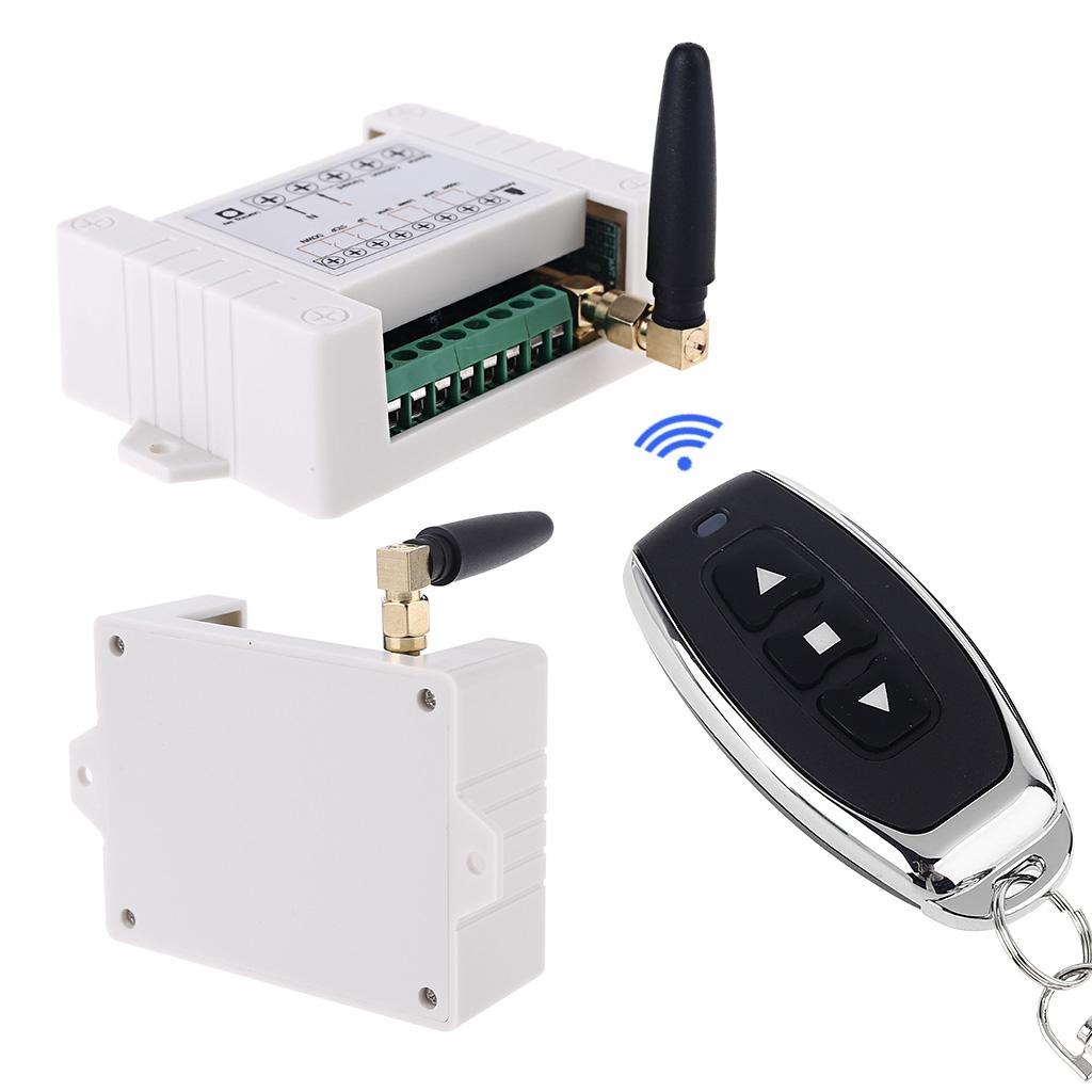 RF Remote DC12V/24V/36/48V 3 Channel Universal Remote Control for Garage Door Motor Relay Receiver and Transmitter