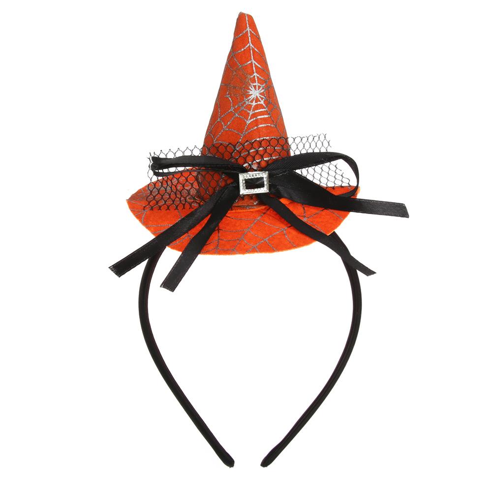 Pumpkin Witch Hat Festival Skull Headband Props Point Cap Performance Props Party Hairband Decor Headwear Halloween Headband